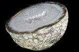 Las Choyas Coconut Geode Half with Agate & Quartz - Mexico #180559-2